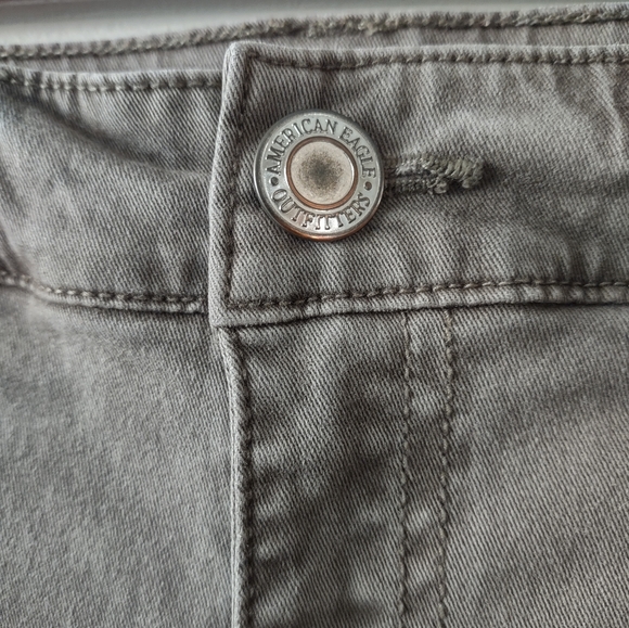 Women's Pre-Loved American Eagle Gray Hi Rise Jegging Size 8 - Picture 7 of 10